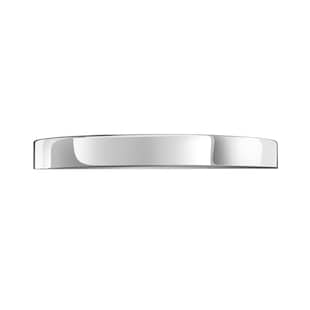 Mappin & Webb 18ct White Gold 2.5mm Heavy Flat Court Wedding Ring