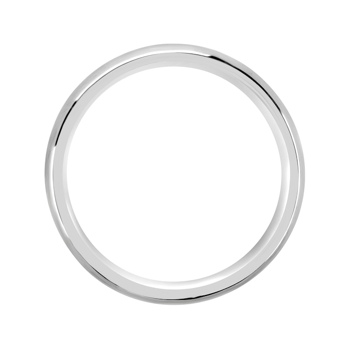 Mappin & Webb 18ct White Gold 4mm Heavy Court Wedding Ring