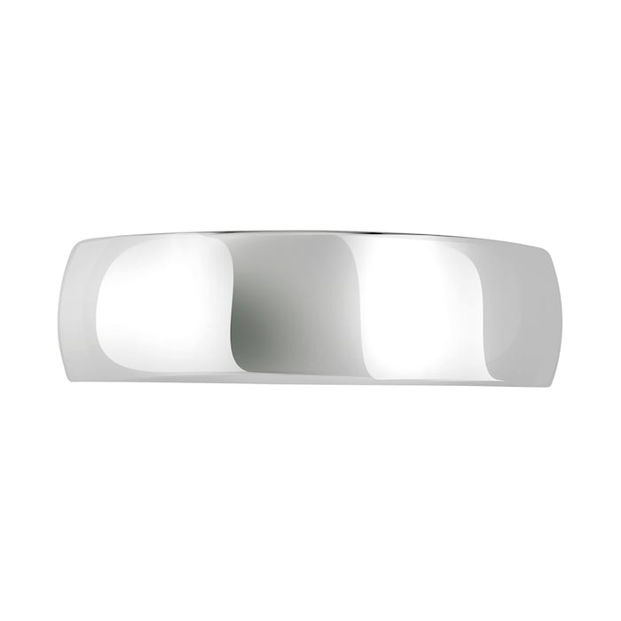 Mappin & Webb 18ct White Gold 7mm Luxury Court Wedding Ring - Ring Size V