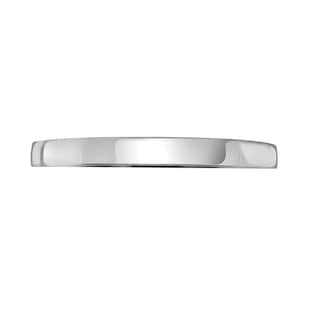 Mappin & Webb 18ct White Gold 2mm Standard Domed Court Wedding Ring
