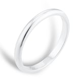 Mappin & Webb 18ct White Gold 2mm Standard Domed Court Wedding Ring