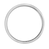 Mappin & Webb 18ct White Gold 7mm Standard Domed Court Wedding Ring