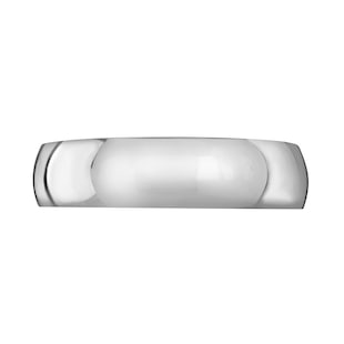 Mappin & Webb 18ct White Gold 6mm Luxury D-shape Court Wedding Ring