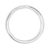 Mappin & Webb 18ct White Gold 7mm Luxury D-shape Court Wedding Ring