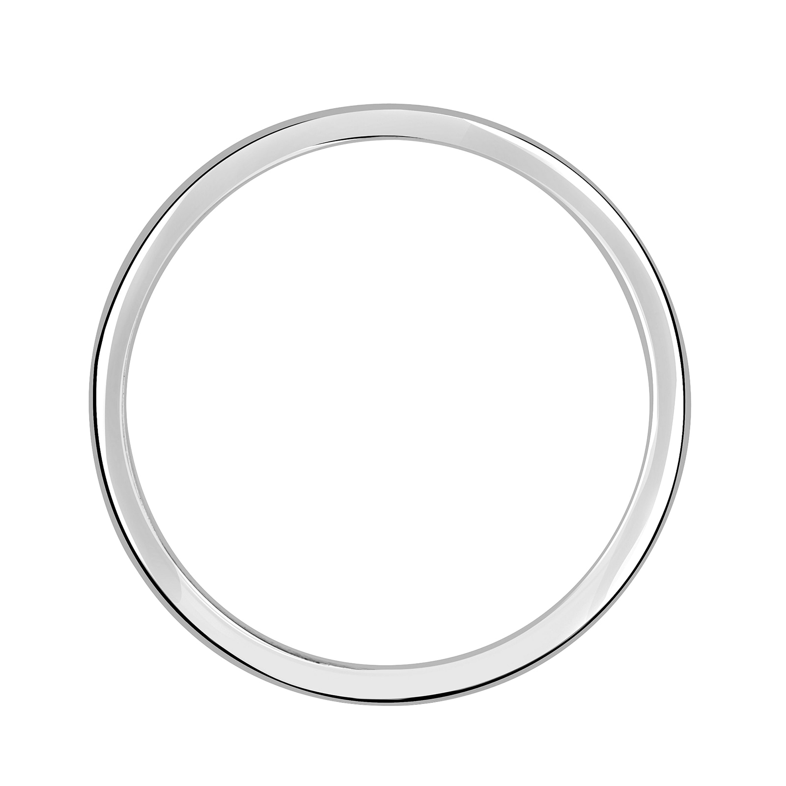 Mappin & Webb 18ct White Gold 2.5mm Standard Modern Court Wedding Ring Mappin & Webb 18ct White Gold 2.5mm Standard Modern Court Wedding Ring