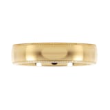 Mappin & Webb 18ct Yellow Gold 5mm Milgrain Edge Wedding Ring