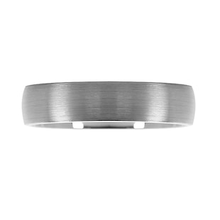 Mappin & Webb 18ct White Gold 5mm Polished Low Domed Court Wedding Ring