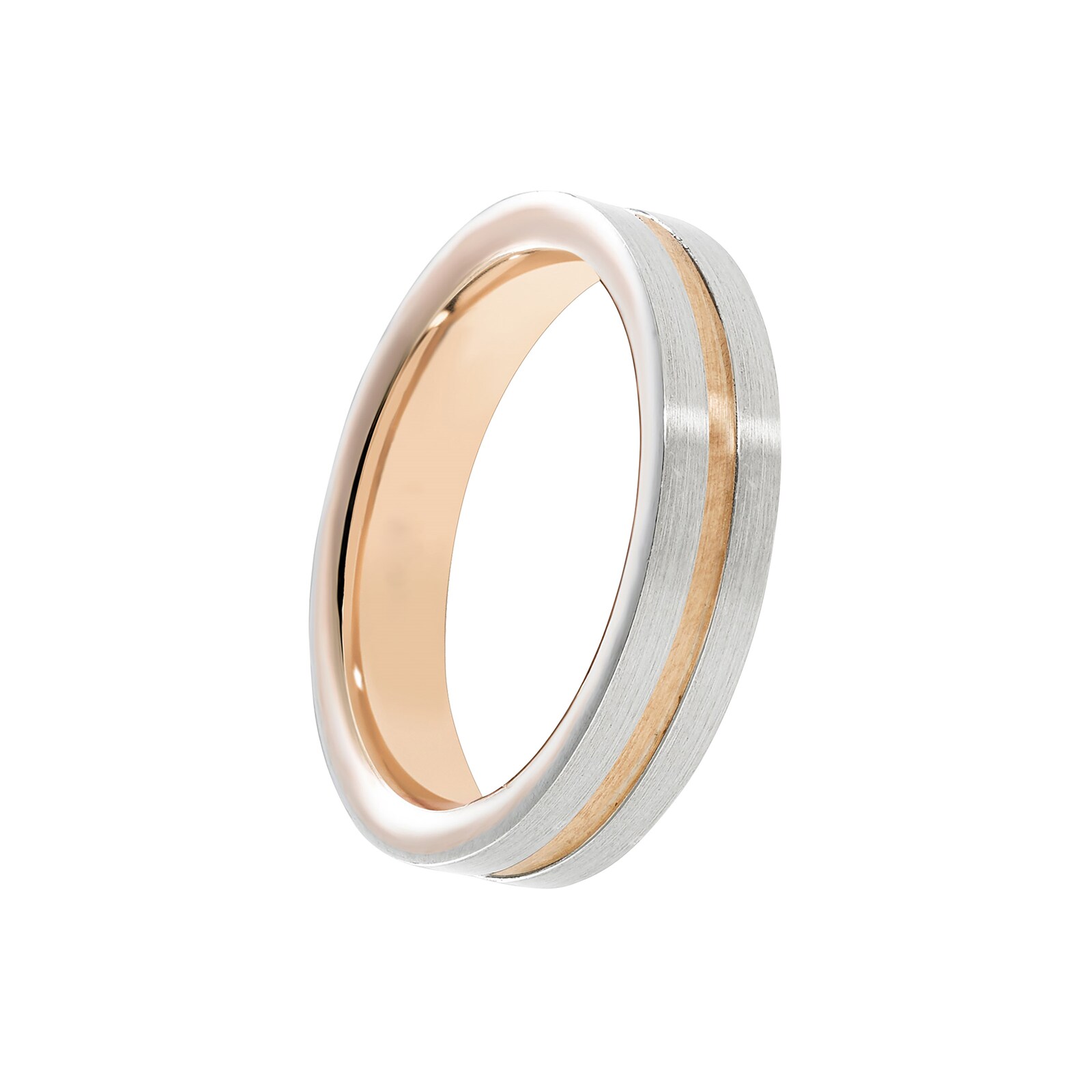 Mappin & Webb 6mm 950 Palladium & Rose Gold Wedding Ring Mappin & Webb 6mm 950 Palladium & Rose Gold Wedding Ring