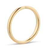 Goldsmiths 9ct Yellow Gold 2.5mm Pinched Wedding Ring