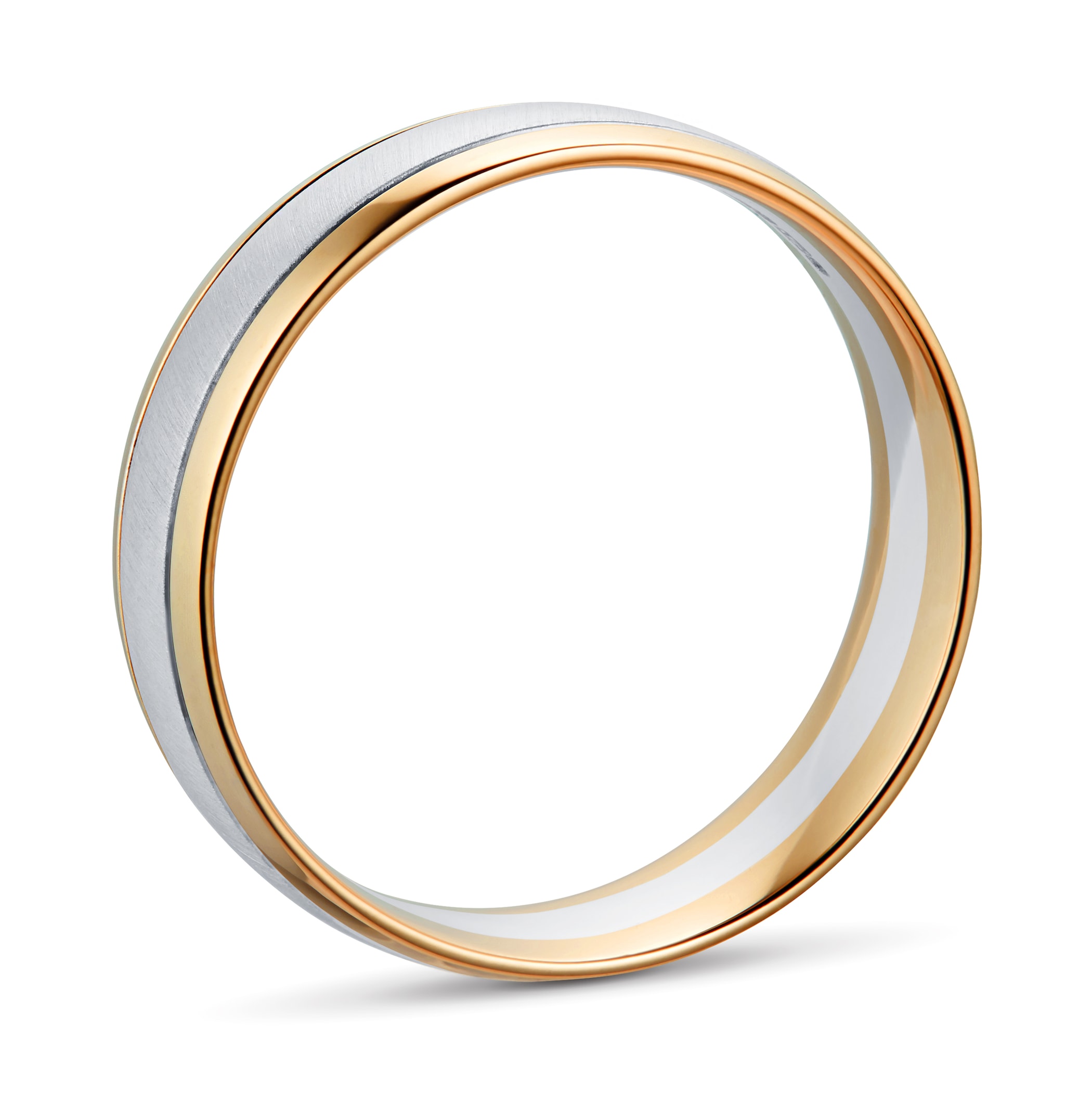 Goldsmiths Gents 9ct Gold Two Tone 6mm Fancy Court Wedding Band Goldsmiths Gents 9ct Gold Two Tone 6mm Fancy Court Wedding Band