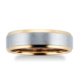 08170064 - 9ct Yellow Gold & Palladium Wedding Ring