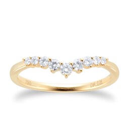 08211185 - 18ct Yellow Gold 0.25cttw Diamond Shape Wedding Ring