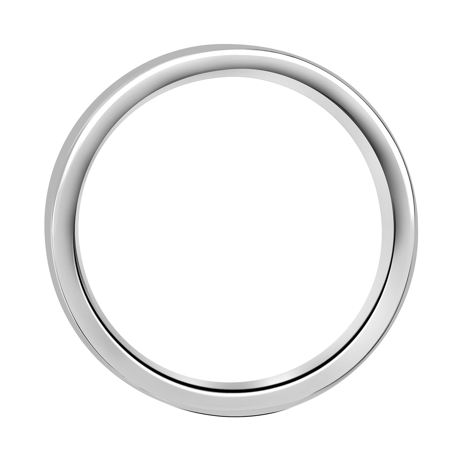 Mappin & Webb 18ct White Gold 0.08cttw Princess Cut Rub Over Wedding Ring Mappin & Webb 18ct White Gold 0.08cttw Princess Cut Rub Over Wedding Ring