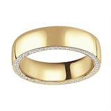 Mappin & Webb 18ct Yellow Gold 0.56cttw Round Brilliant Cut Diamond Set Wedding Ring