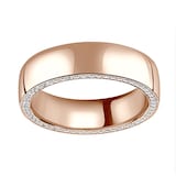 Mappin & Webb 18ct Rose Gold 0.56cttw Round Brilliant Cut Diamond Set Wedding Ring