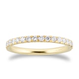 Mappin & Webb 18ct Yellow Gold 0.60cttw Diamond Set 2mm Wedding Ring