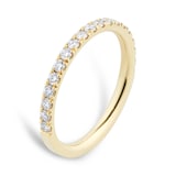 Mappin & Webb 18ct Yellow Gold 0.60cttw Diamond Set 2mm Wedding Ring