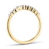 Mappin & Webb 18ct Yellow Gold 0.50cttw Diamond Set Wishbone Wedding Ring