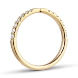Goldsmiths 18ct Yellow Gold 2mm 0.25ctw Diamond Shaped Wedding Ring