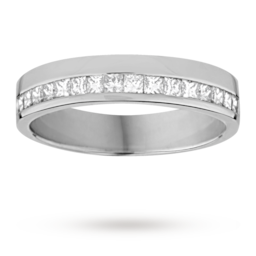 08220152 - Princess Cut 0.33 Total Carat Weight Diamond Ladies Wedding Ring Set In 9 Carat White Gold