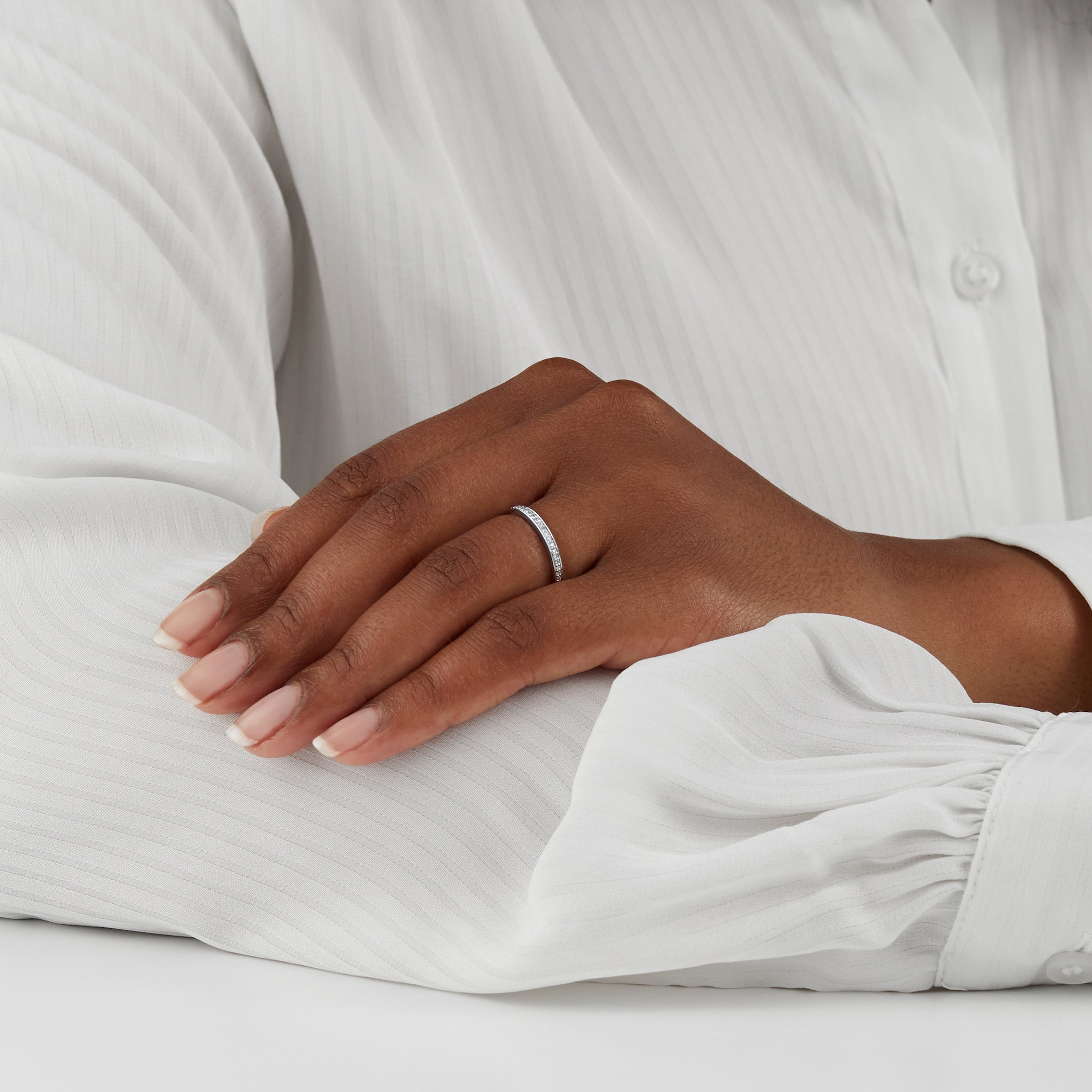 Goldsmiths Brilliant Cut 0.13 Carat Total Weight Ladies Wedding Ring In Platinum Goldsmiths Brilliant Cut 0.13 Carat Total Weight Ladies Wedding Ring In Platinum