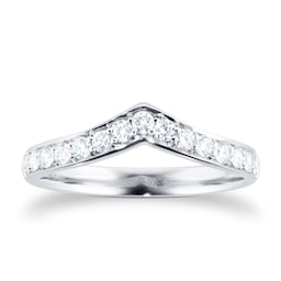 08230355 - Platinum 0.30cttw Diamond Shaped Wedding Ring