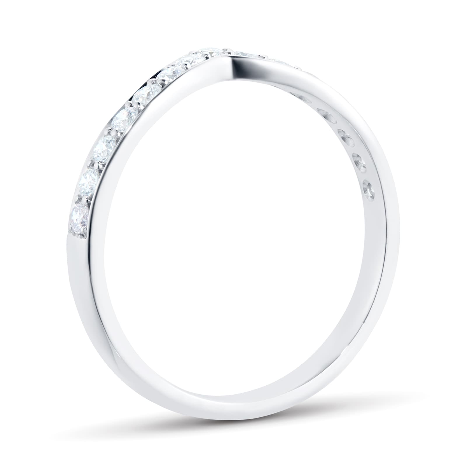 Mappin & Webb Platinum 0.30cttw Diamond Shaped Wedding Ring Mappin & Webb Platinum 0.30cttw Diamond Shaped Wedding Ring