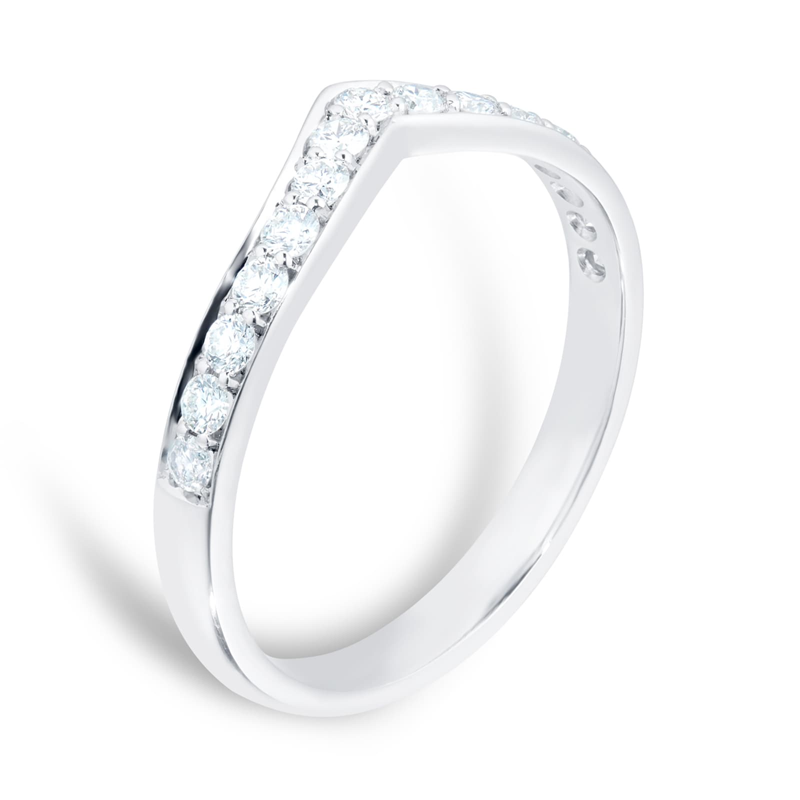Mappin & Webb Platinum 0.30cttw Diamond Shaped Wedding Ring Mappin & Webb Platinum 0.30cttw Diamond Shaped Wedding Ring