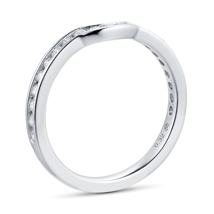 Mappin & Webb Platinum 0.32cttw Diamond Belvedere Wedding Ring