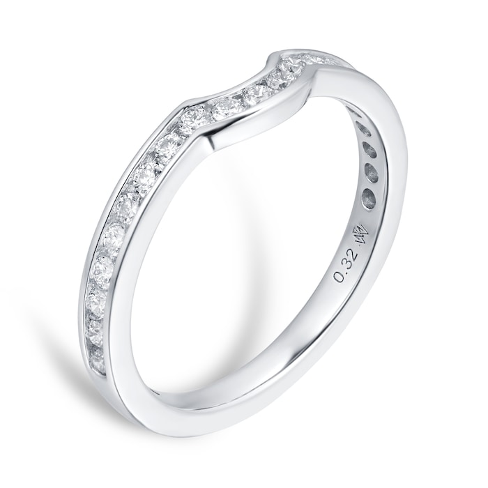 Mappin & Webb Platinum 0.32cttw Diamond Belvedere Wedding Ring