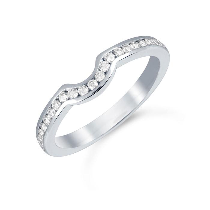 Mappin & Webb Platinum 0.24cttw Diamond Belvedere Wedding Ring