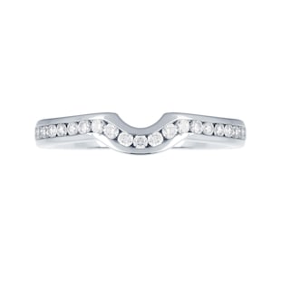 Mappin & Webb Platinum 0.24cttw Diamond Belvedere Wedding Ring