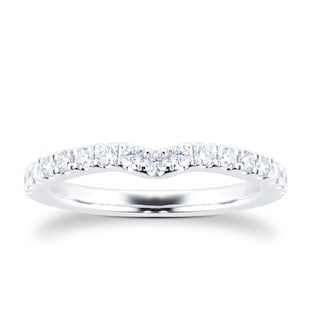 Mappin & Webb Platinum 0.31cttw Diamond Hermione Wedding Ring