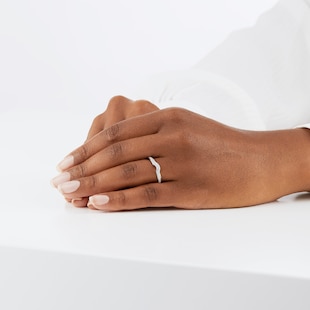 Mappin & Webb Platinum 0.29cttw Diamond Boscobel Wedding Ring