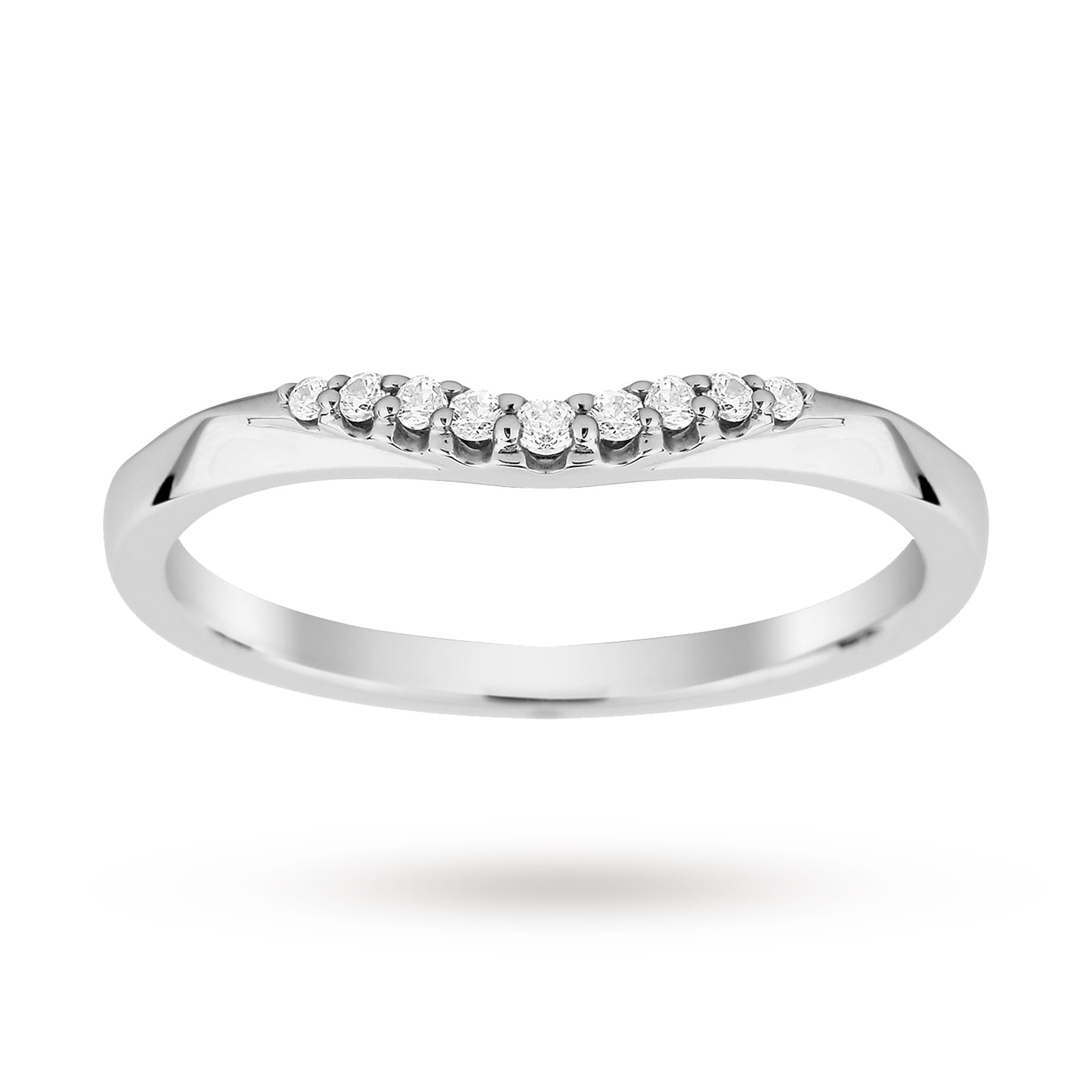 Goldsmiths Platinum 0.10 Total Carat Weight Diamond Wedding Band Goldsmiths Platinum 0.10 Total Carat Weight Diamond Wedding Band