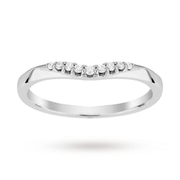 08230392 - Platinum 0.10 Total Carat Weight Diamond Wedding Band