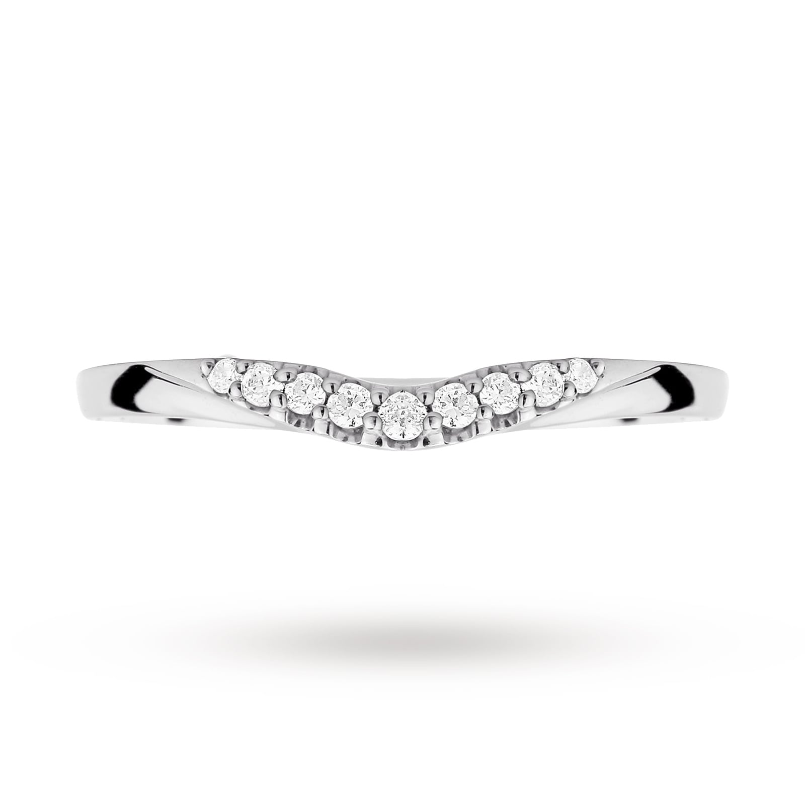 Goldsmiths Platinum 0.10 Total Carat Weight Diamond Wedding Band Goldsmiths Platinum 0.10 Total Carat Weight Diamond Wedding Band
