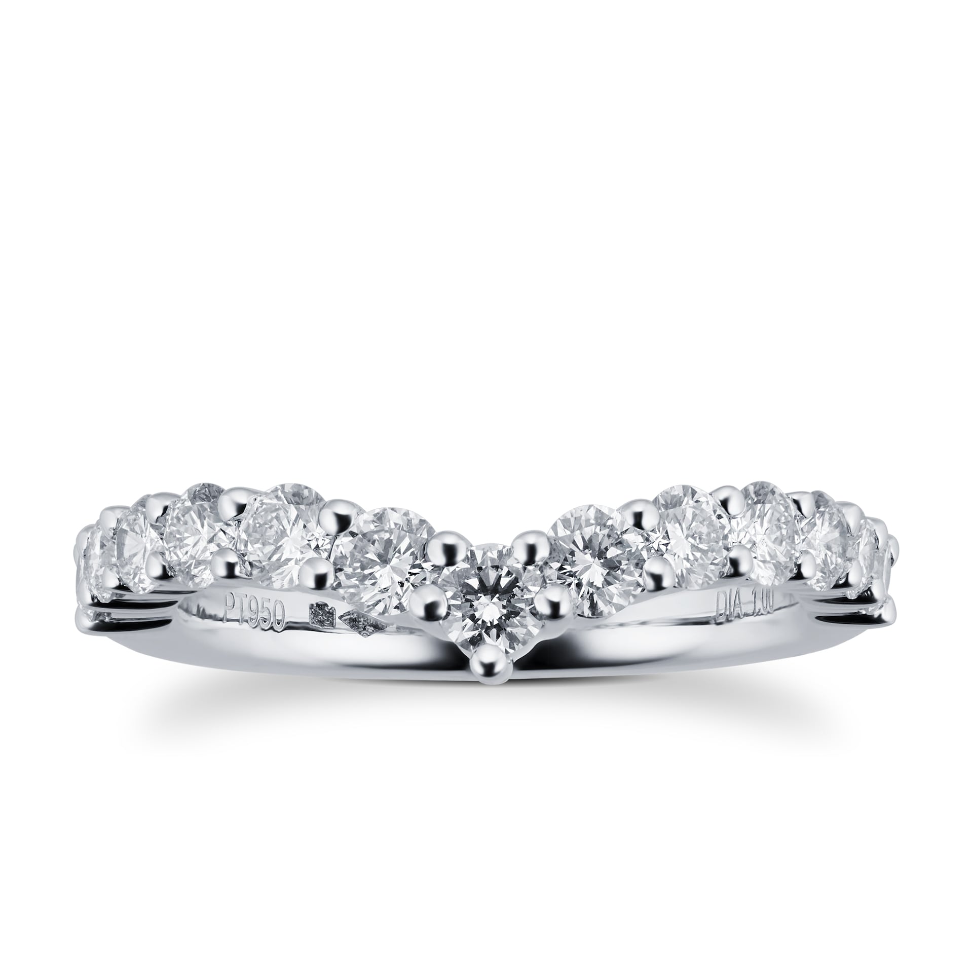 Platinum Wedding Rings & Bands, Diamond Platinum Unisex Wedding Rings