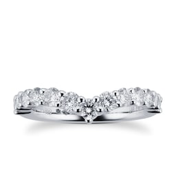 08230411 - Platinum 1.00ct Diamond Claw Set Wedding Ring