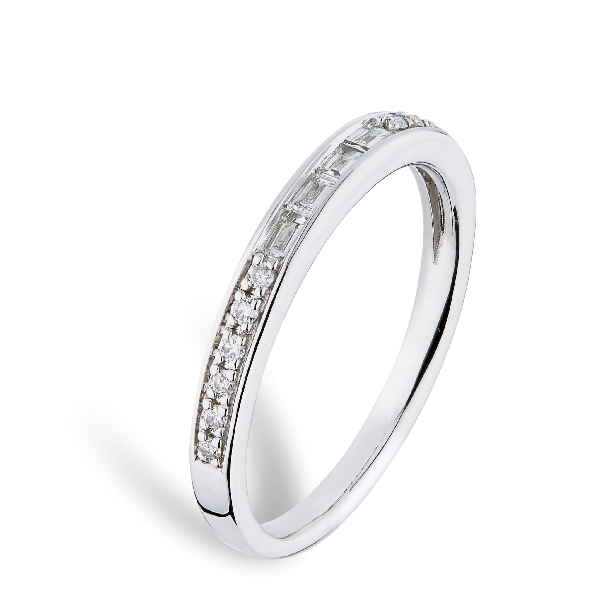 Goldsmiths Platinum 0.22cttw Diamond Mixed Cut Wedding Ring - Ring Size L Goldsmiths Platinum 0.22cttw Diamond Mixed Cut Wedding Ring - Ring Size L