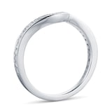 Mappin & Webb Platinum 0.22ct Boscobel Shaped Wedding Ring