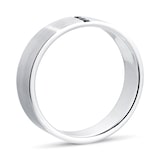 Goldsmiths Men's Platinum 0.04ct Black Treated Diamond Wedding Ring