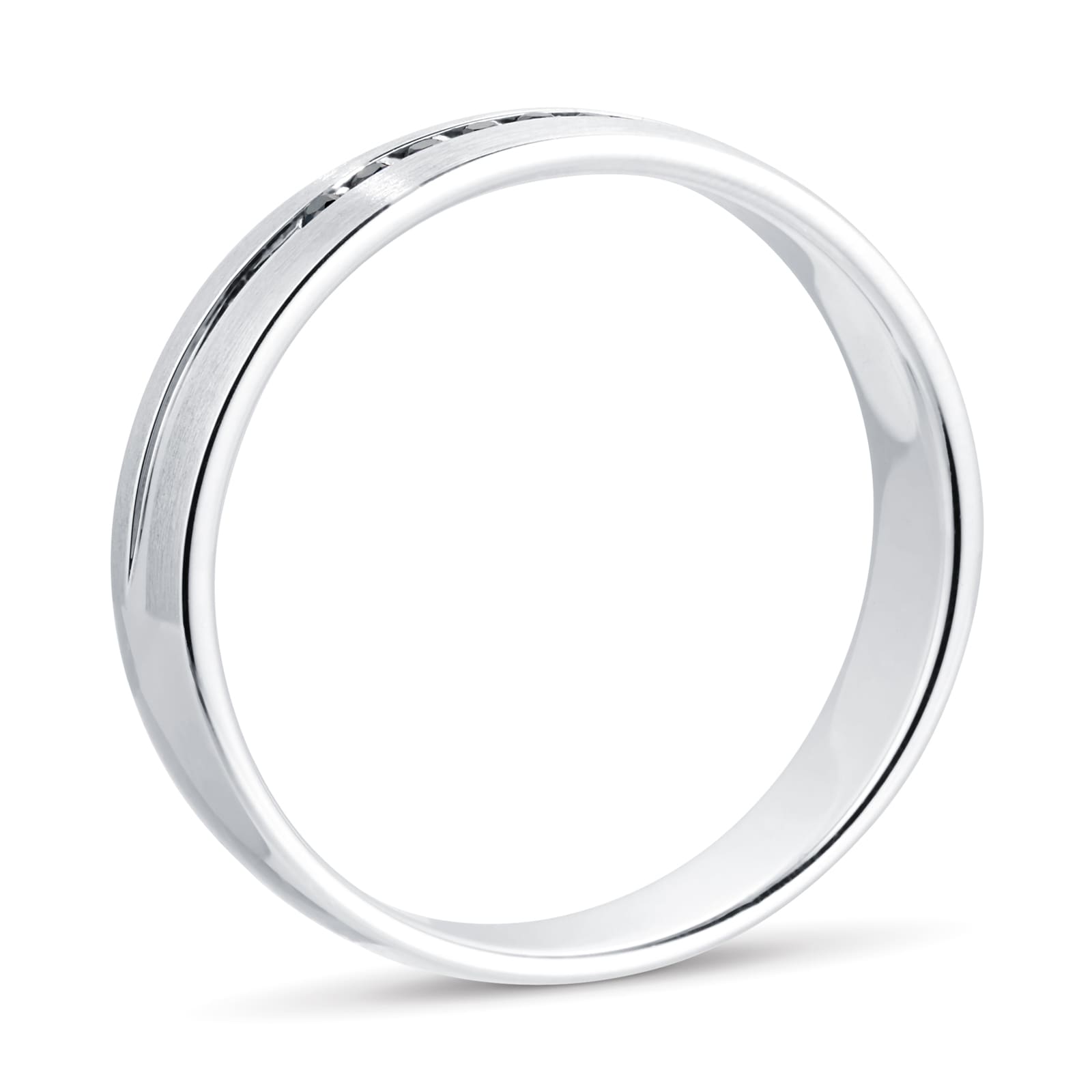 Goldsmiths Men's Platinum 0.06ct Black Treated Diamond Wedding Ring Goldsmiths Men's Platinum 0.06ct Black Treated Diamond Wedding Ring