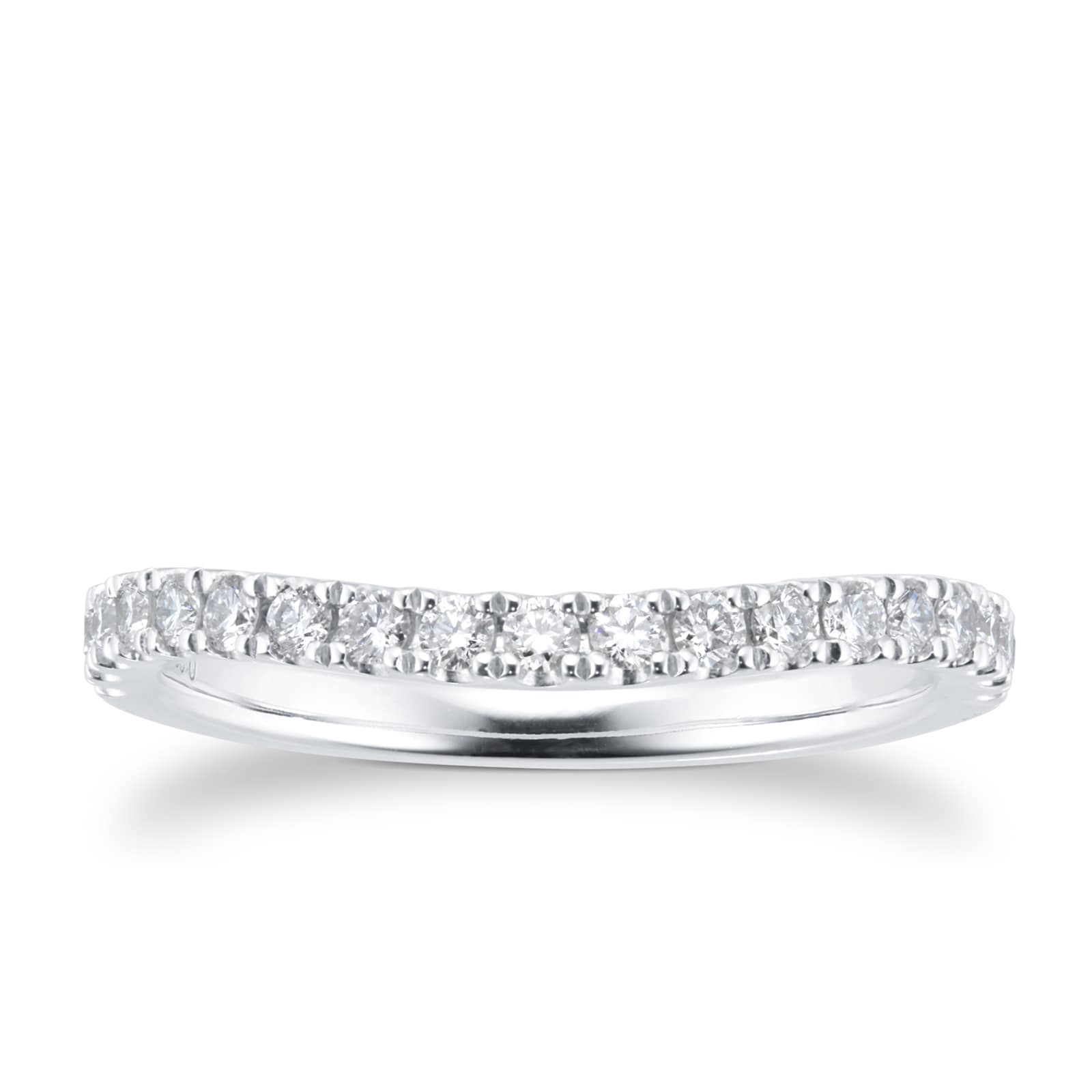 Mappin & Webb Amelia Platinum 0.32cttw Diamond Curved Wedding Ring Mappin & Webb Amelia Platinum 0.32cttw Diamond Curved Wedding Ring