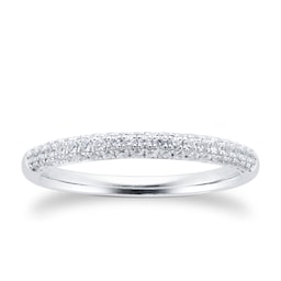 08230460 - Platinum 0.33cttw Diamond Shaped Wedding Ring