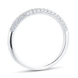 Goldsmiths Platinum 0.33cttw Diamond Shaped Wedding Ring