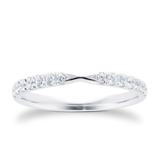 Best Luxury 
Platinum 0.30cttw Diamond Shaped Wedding Ring