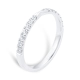Goldsmiths Platinum 0.30cttw Diamond Shaped Wedding Ring