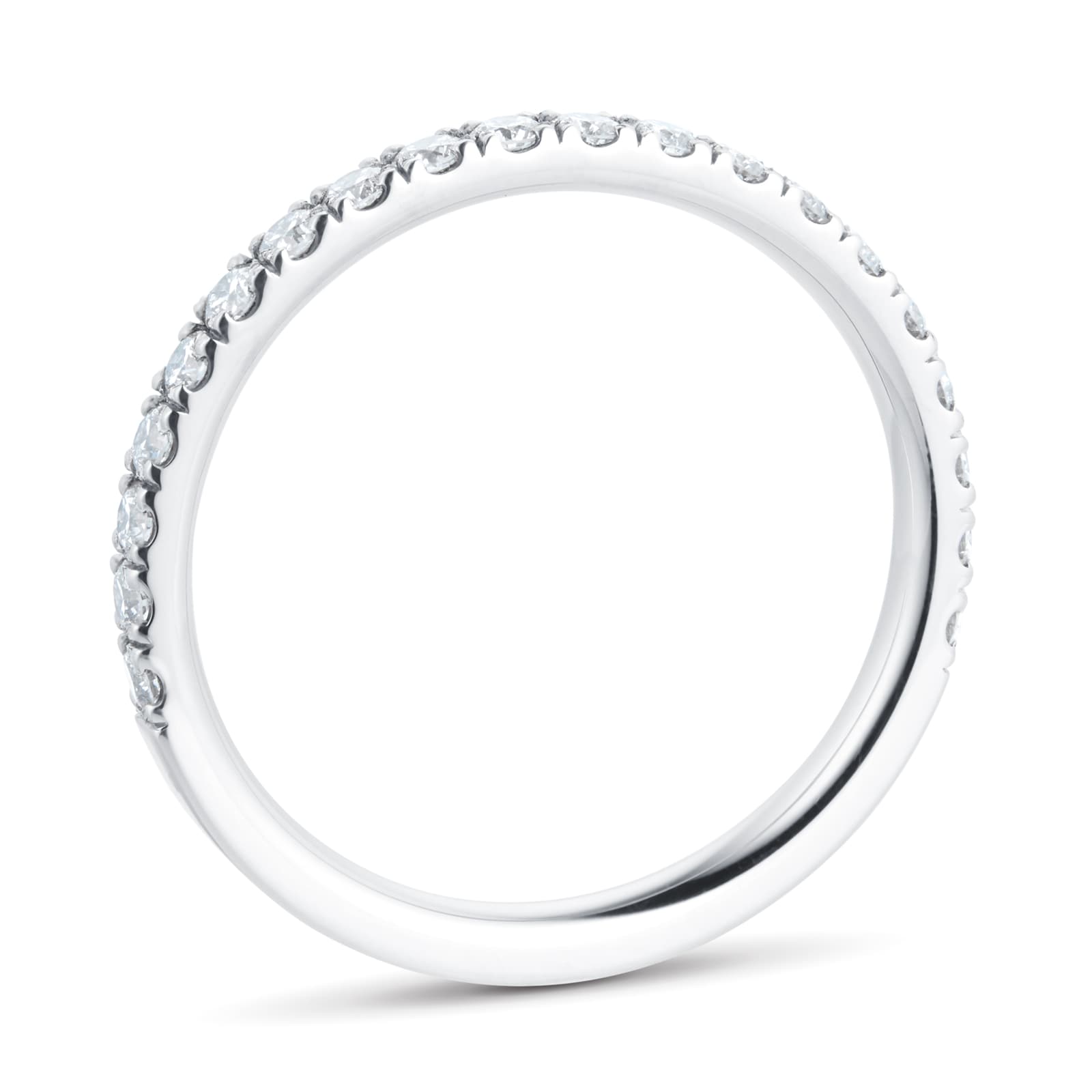 Mappin & Webb Platinum 2mm 0.50cttw Diamond Set Wedding Ring Mappin & Webb Platinum 2mm 0.50cttw Diamond Set Wedding Ring