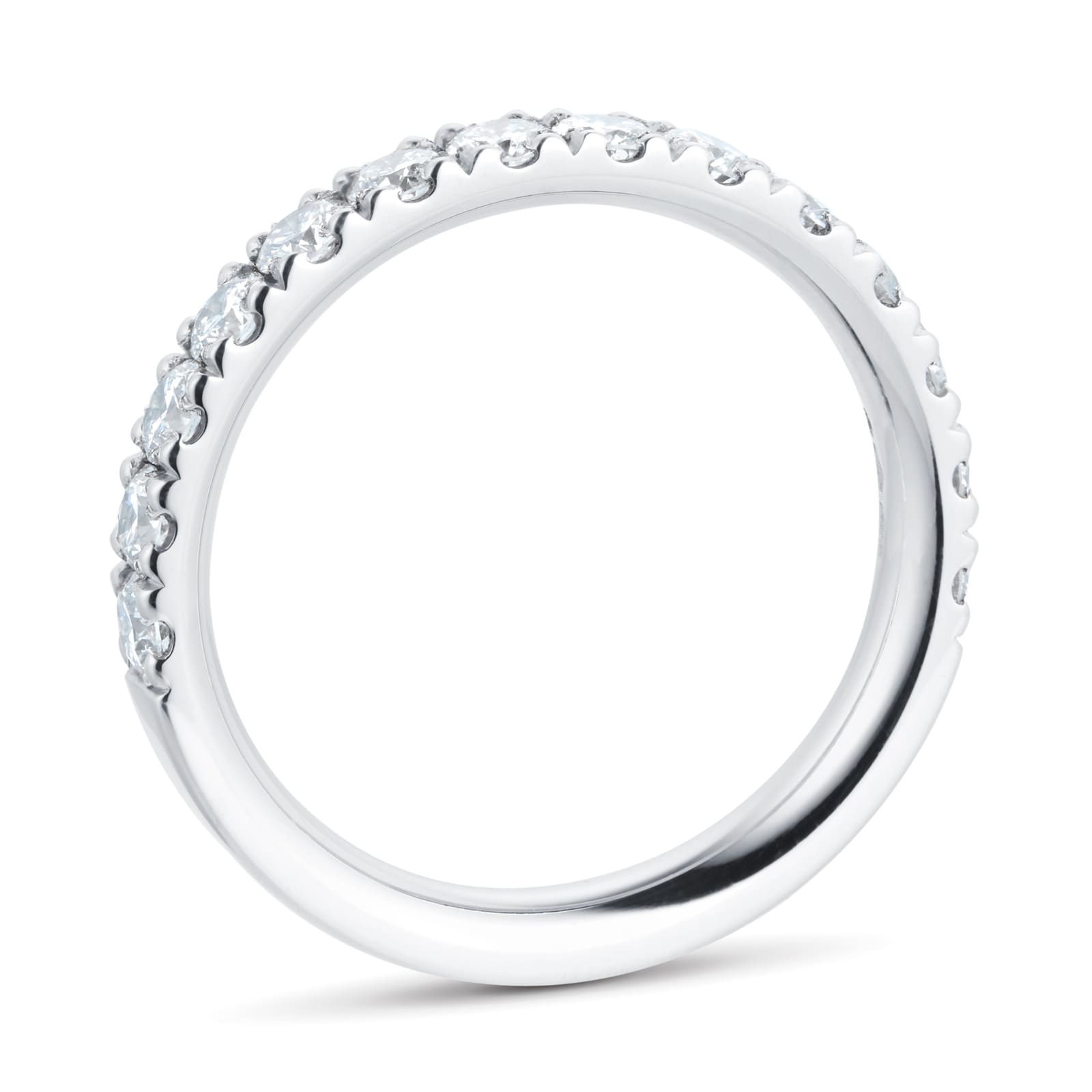 Mappin & Webb Platinum 3mm 1.00cttw Diamond Set Wedding Ring Mappin & Webb Platinum 3mm 1.00cttw Diamond Set Wedding Ring